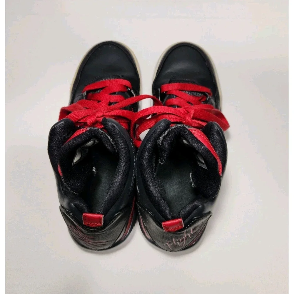 Nike Air Jordan Flight Youth Size 4Y Red/Black Basketball Sneakers 629942-012‎ - Picture 3 of 9